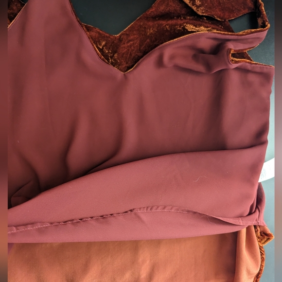 Velvet Tank Burnt Orange LOFT medium petite - Picture 2 of 10